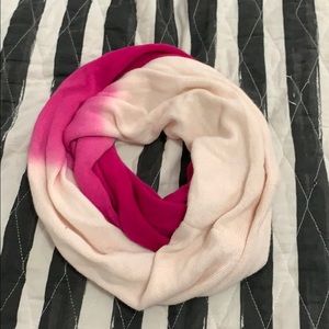 Pink infinity scarf